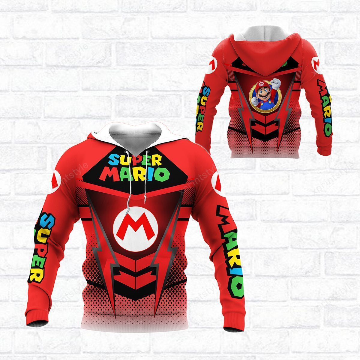 3D All Over Printed Super Mario Lph-Lt Shirts Ver 1 (Red)