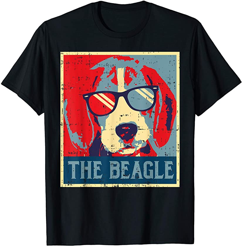 The Beagle Obama Poster Vintage Animal Pet Hound Dog Gift T-Shirt