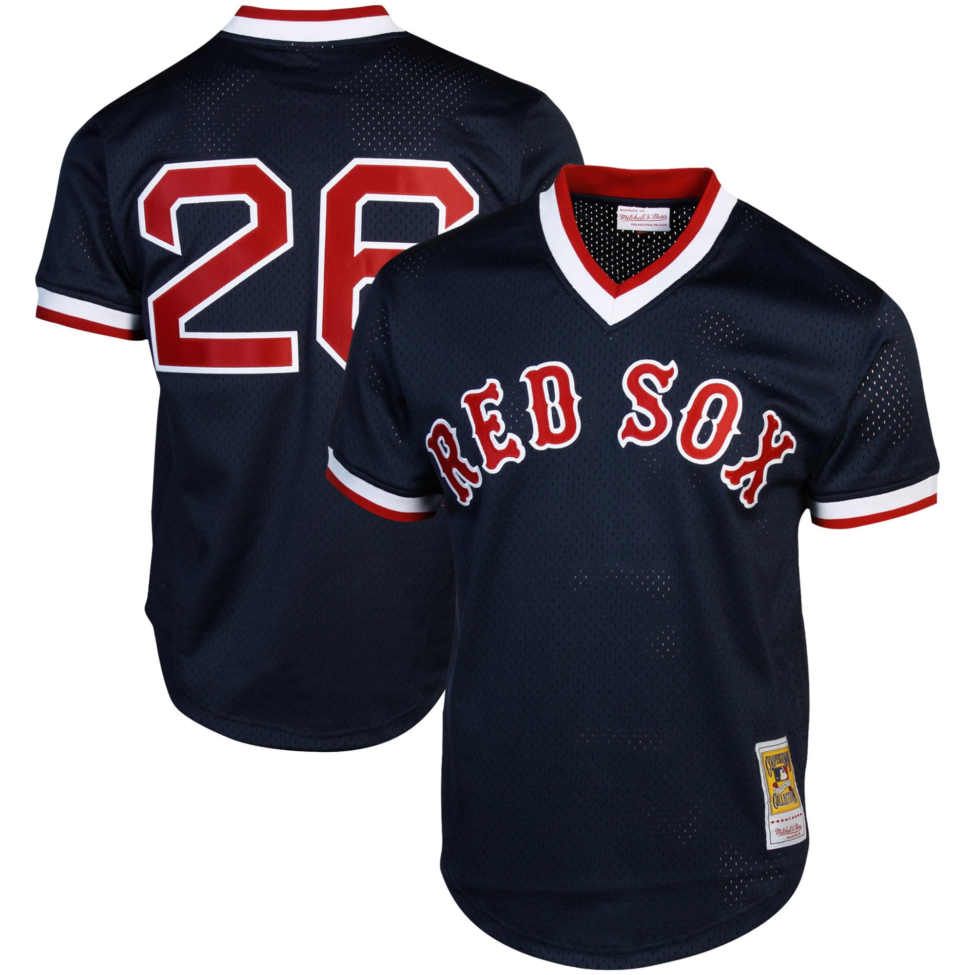 Mitchell & Ness Wade Boggs Boston Red Sox 1992 Authentic Cooperstown Collection Batting Practice Jersey – Navy Blue