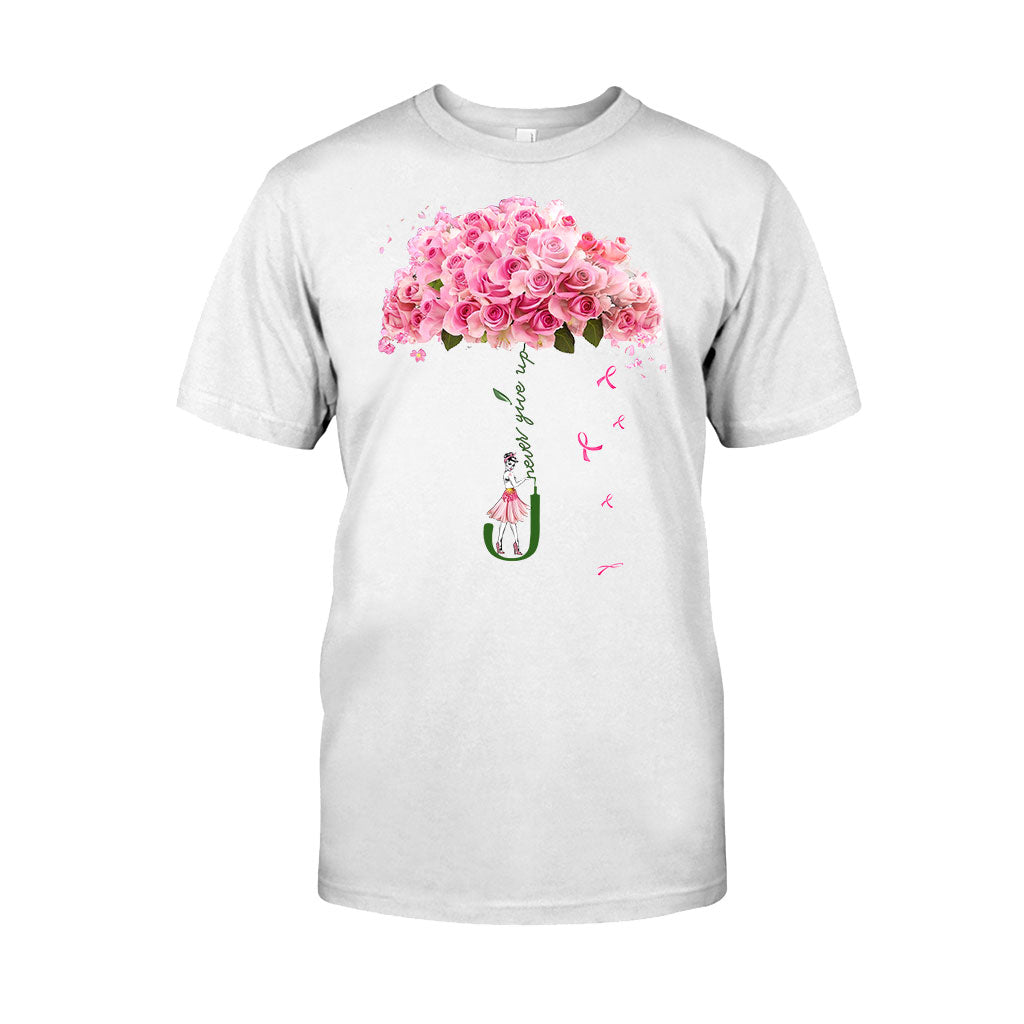 Never Give Up – Breast Cancer Awareness T-Shirt And Hoodie