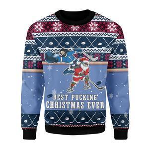 Best Pucking Christmas Ever Ugly Christmas Sweater | Unisex | Adult | Us3301