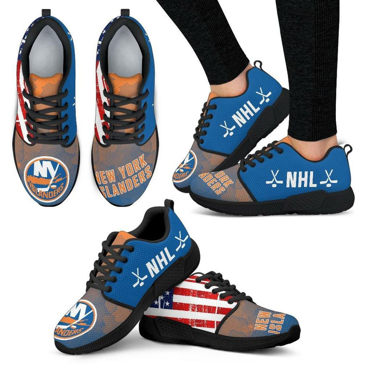 New York Islanders Sneakers Simple Fashion Shoes Athletic Sneaker Running Shoes For Men, Women Shoes14932