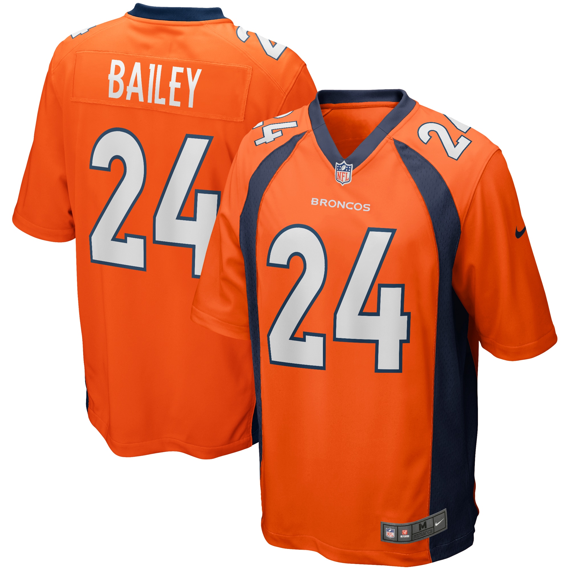 Champ Bailey Denver Broncos Game Retired Player Jersey – Orange