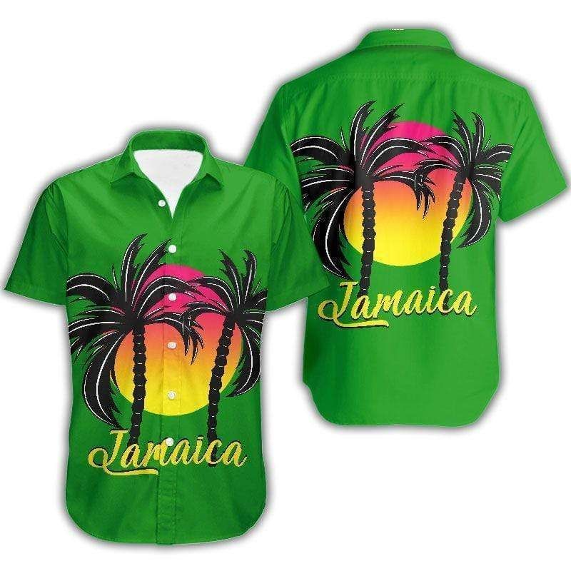 Buy Hawaii Aloha Shirts Jamaica Coconut Tree Ha2936