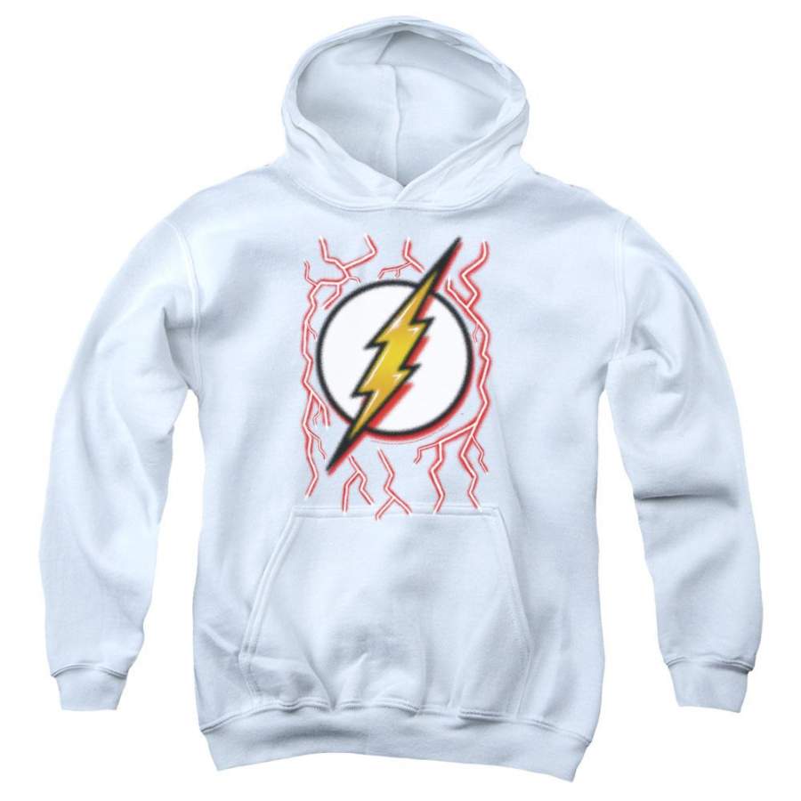 The Flash Airbrush Bolt Youth Hoodie (Ages 8-12)