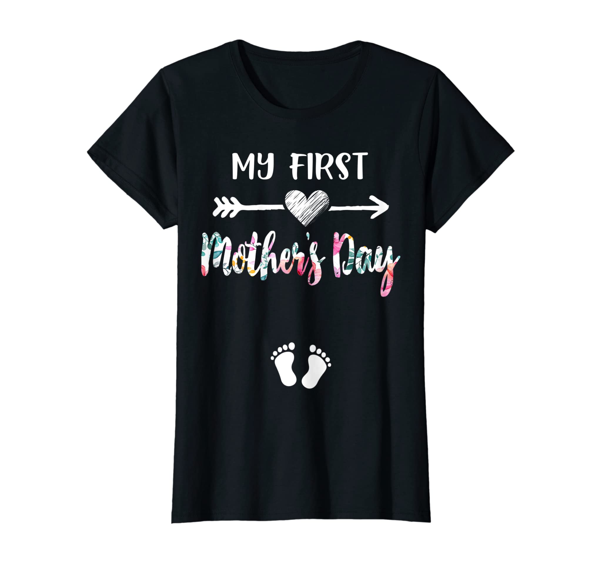 Womens Womens My First Mothers Day Pregnancy Announcement Shirt Mom