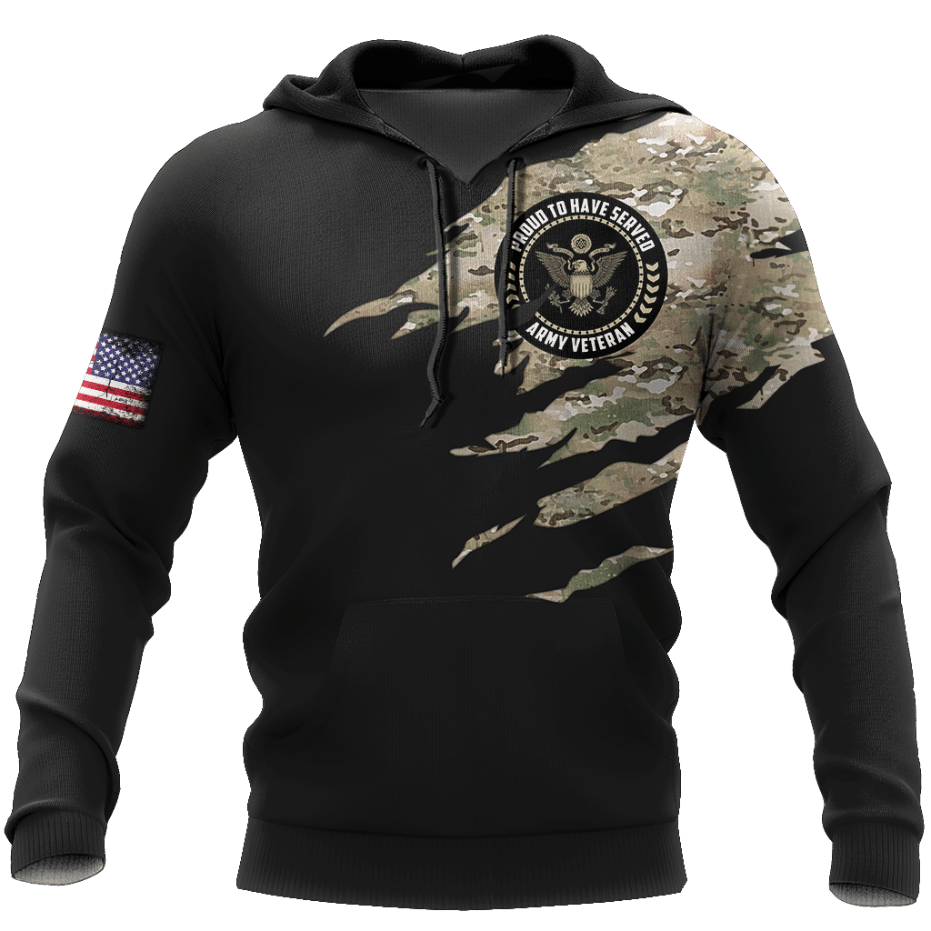 Us Army Veteran 3D All Over Printed Hoodie Shirt