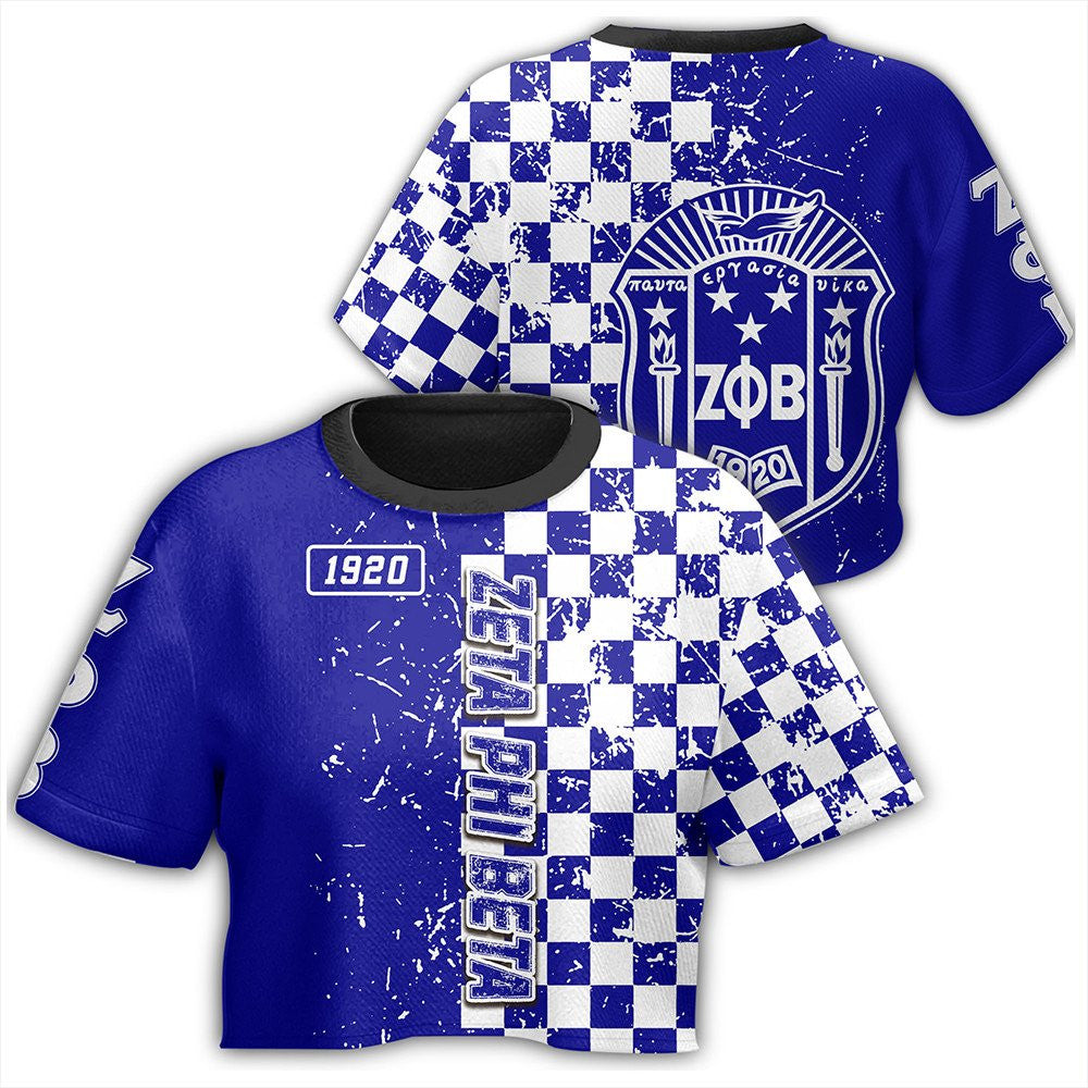 Wonder Print T Shirt – Zeta Phi Beta Caro Style Croptop T Shirt