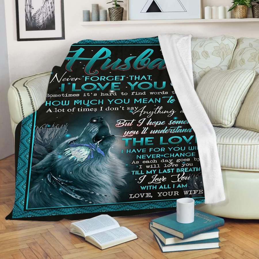 Great Anniversary Gifts For Him
 To my Husband Thoughtful Fleece Blanket great ts ideas