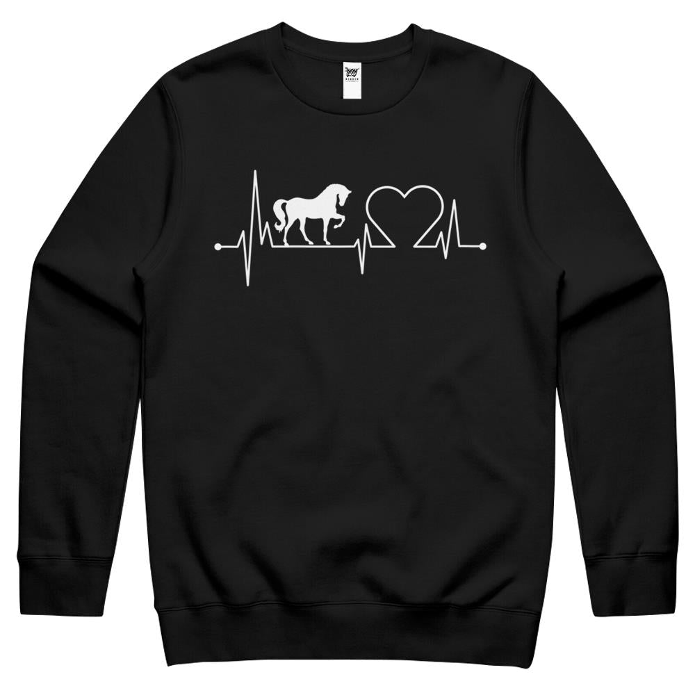 My Horse Is My Therapist  My Horse Is My Valentine Crewneck Sweatshirt