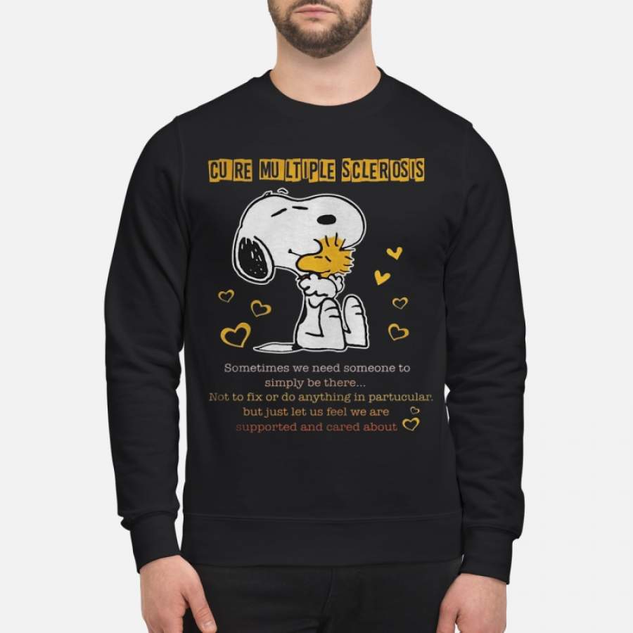 Snoopy And Woodstock Cure Multiple Sclerosis Sweatshirt T-Shirt