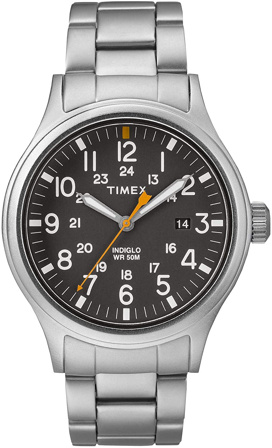 Timex Men’S Tw2R46600 Allied 40Mm Black Dial Stainless Steel Watch