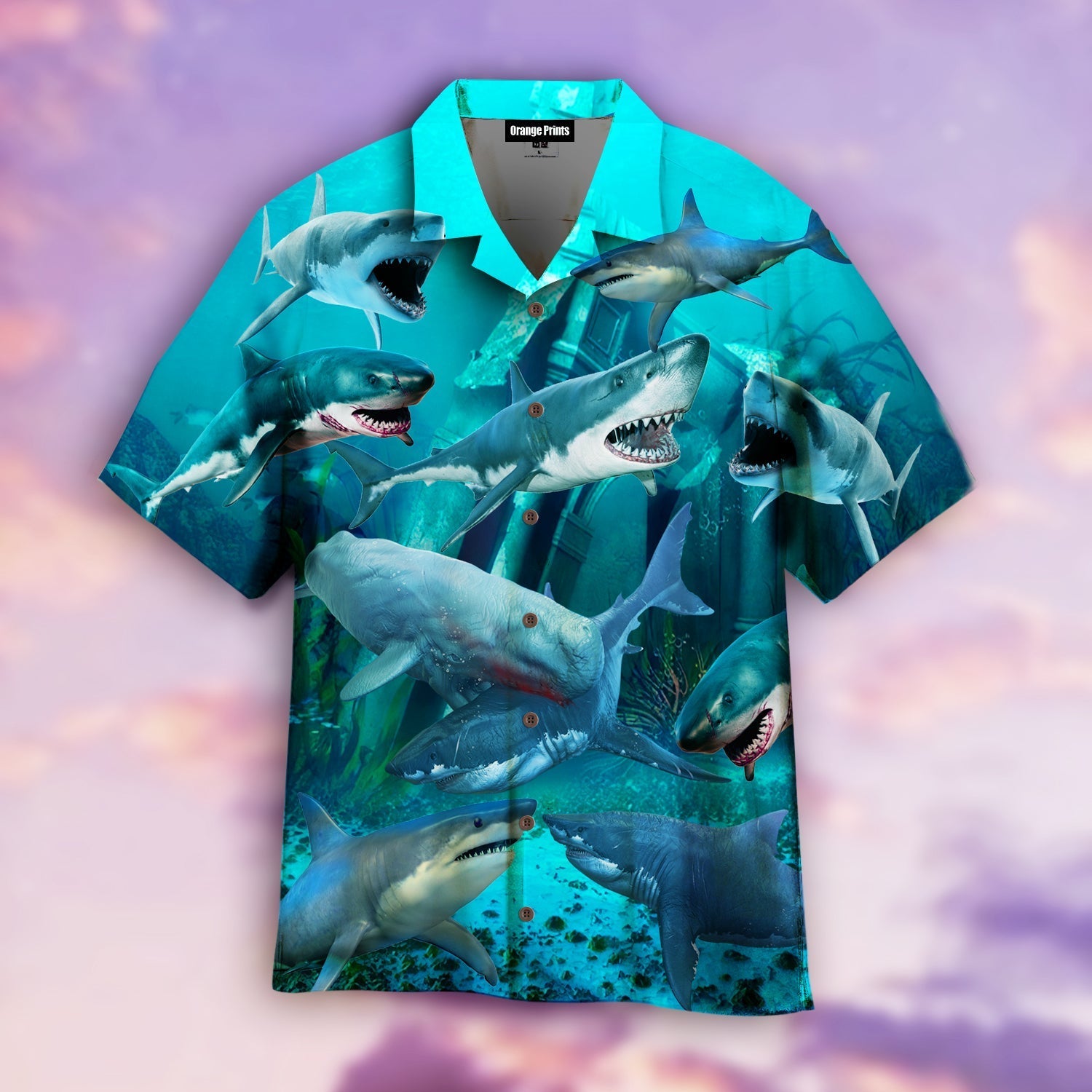 Shark Hawaiian Shirt | For Men & Women | Wt1572