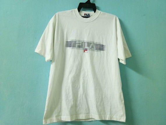 Rare Fila Big Logo Front Back Shirt