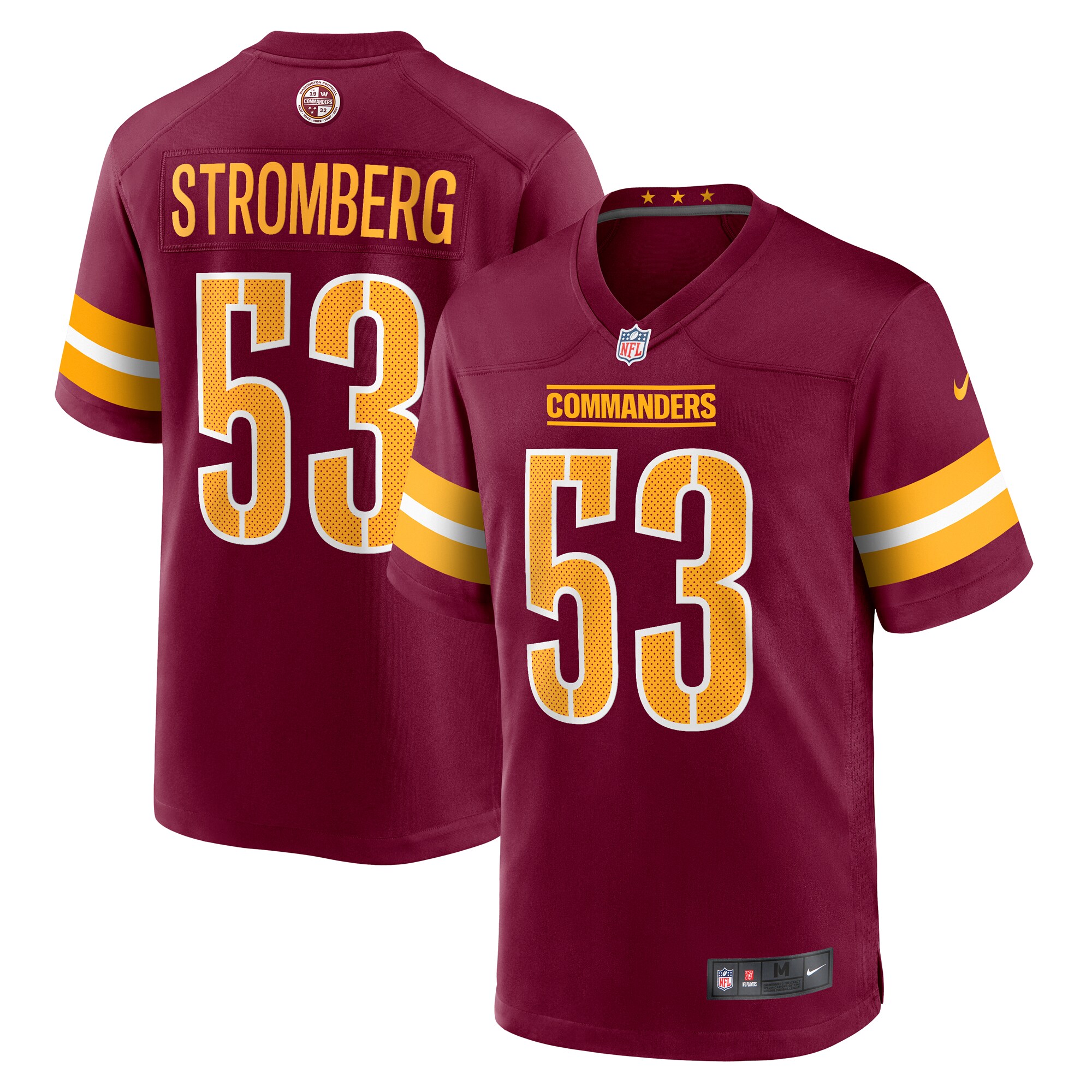 Ricky Stromberg Washington Commanders Team Game Jersey – Burgundy