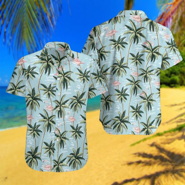 Flamingo And Palm Tree Hawaii Shirt Hawaii For Men Hawaii Women Ha99544