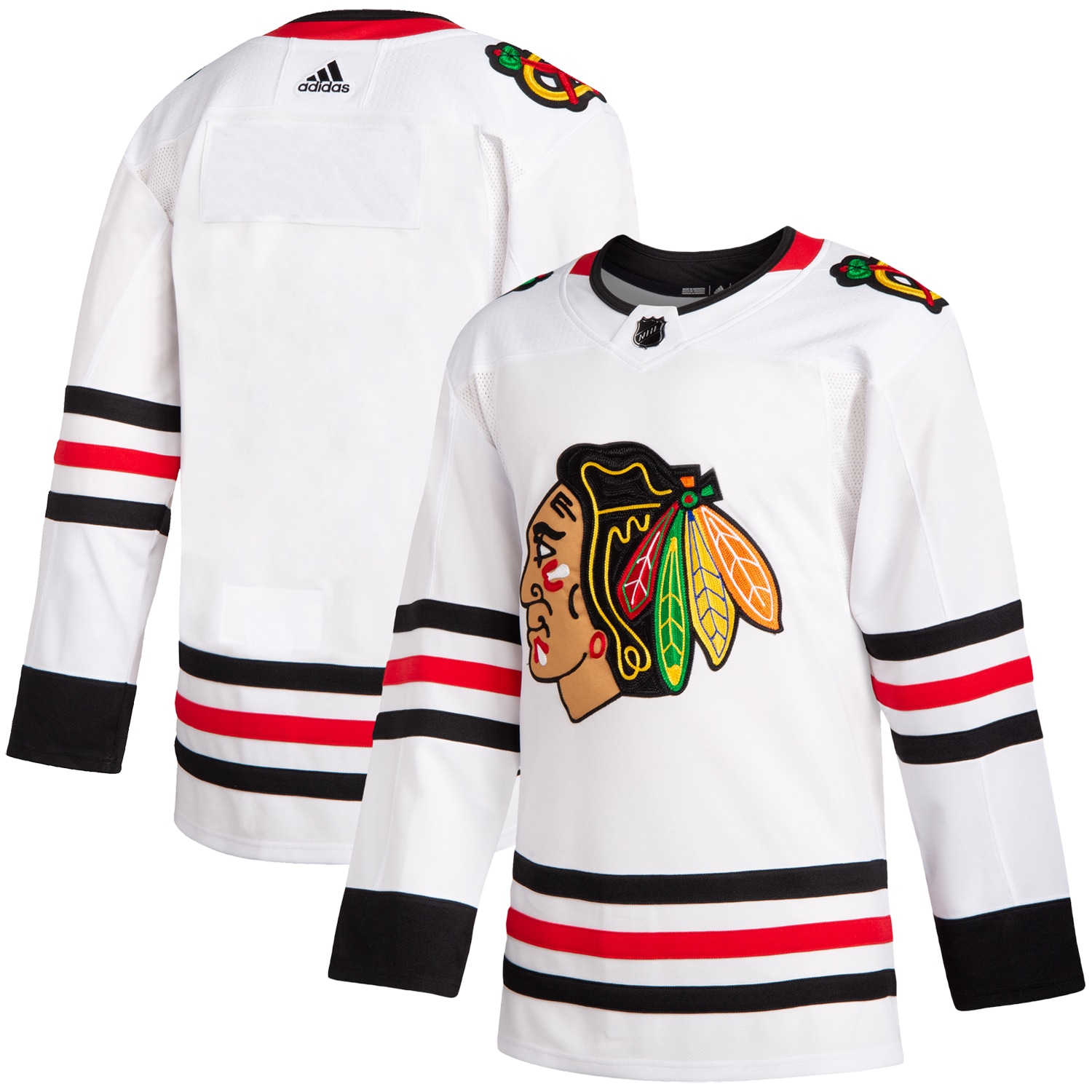 Men's Chicago Blackhawks adidas White Away Authentic Jersey