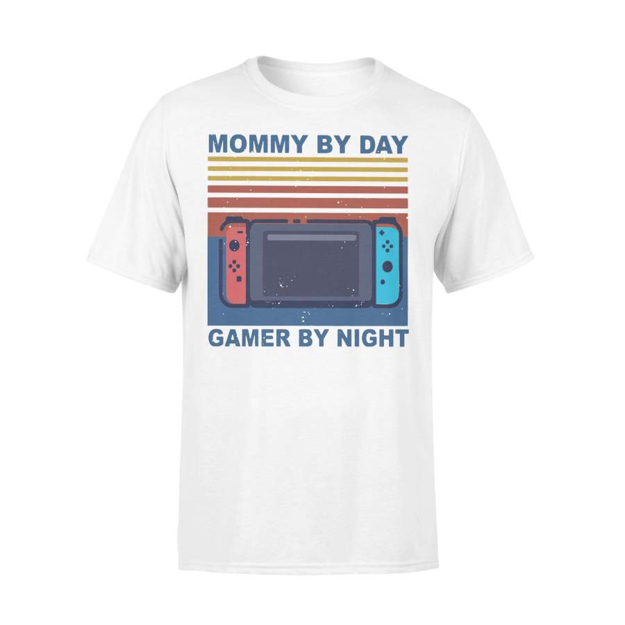 Vintage Mommy By Day Gamer By Night T-shirt