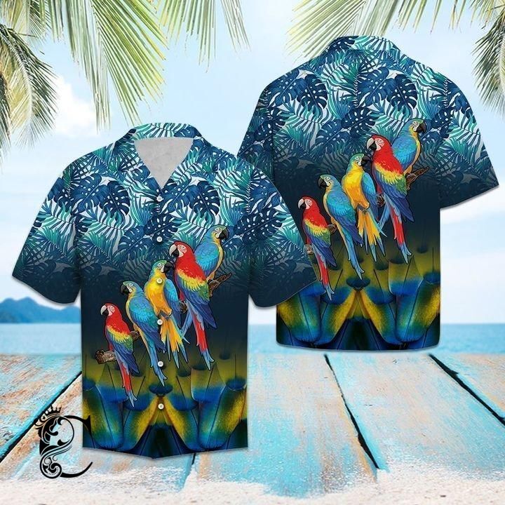 Beach Shirt Order Parrot Forest Hawaiian Shirt- Chillicothemall