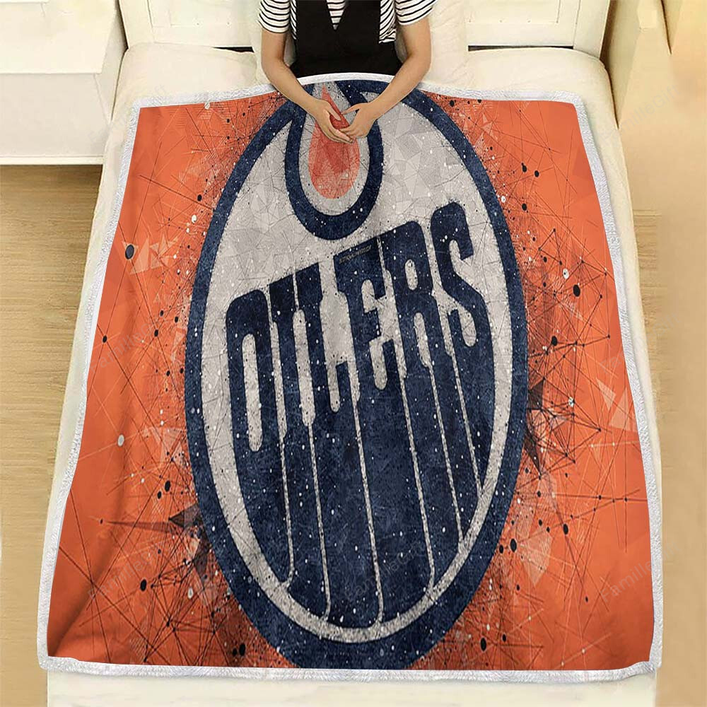 Edmonton Oilers Canadian Hockey Club Fleece Blanket –  Soft Blanket, Warm Blanket