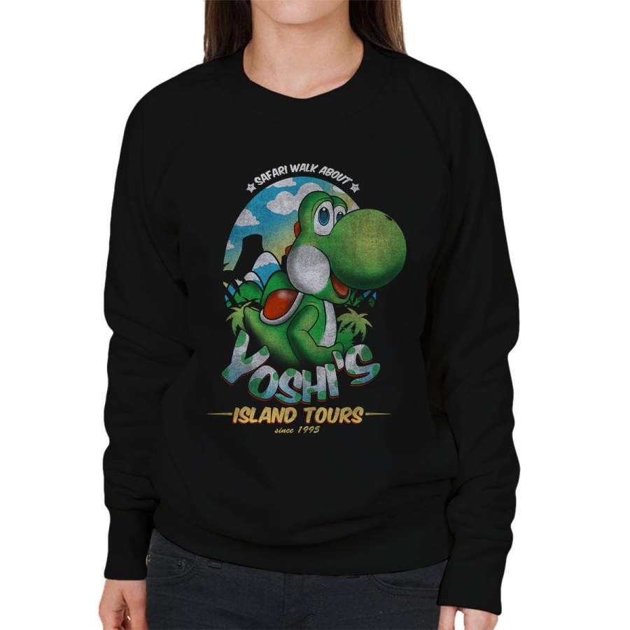 Super Mario Yoshis Island Tours Women’s Sweatshirt