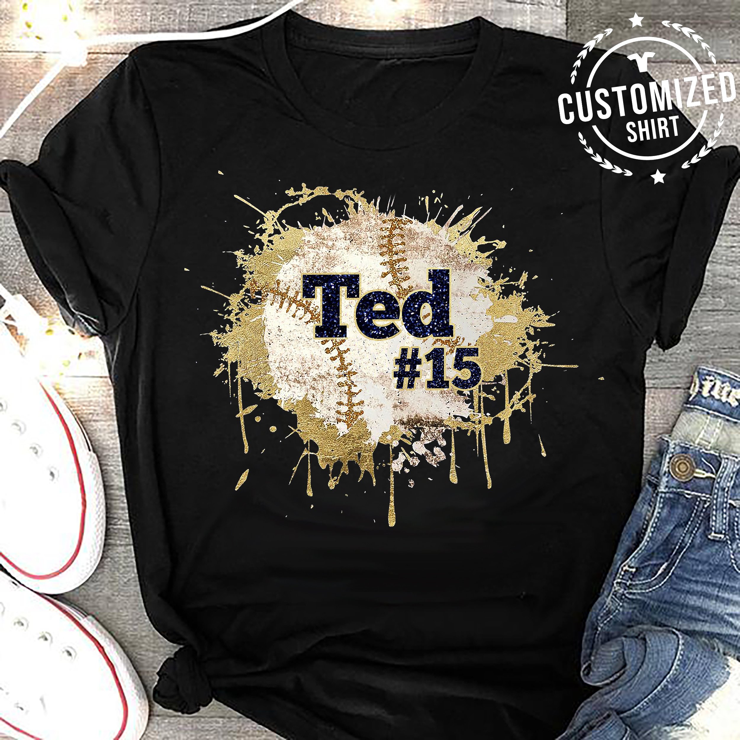 Baseball – Name & Number – Customized Shirt #17719