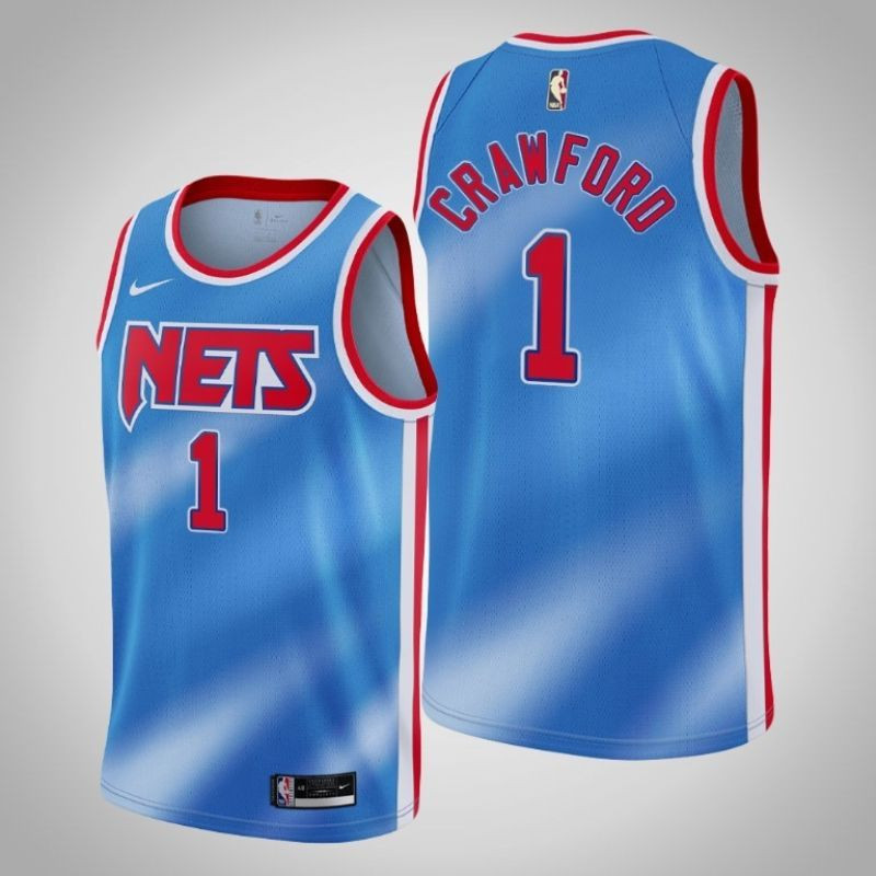 Brooklyn Nets Jamal Crawford #1 2020 NBA New Arrival Blue Jersey