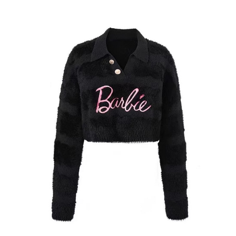 Stripe Knitted Sweater Women Korea V Neck Pullover Kawaii Sweater Soft Autumn Winter Sexy Ladies Knitwear Crop Tops Pink alx