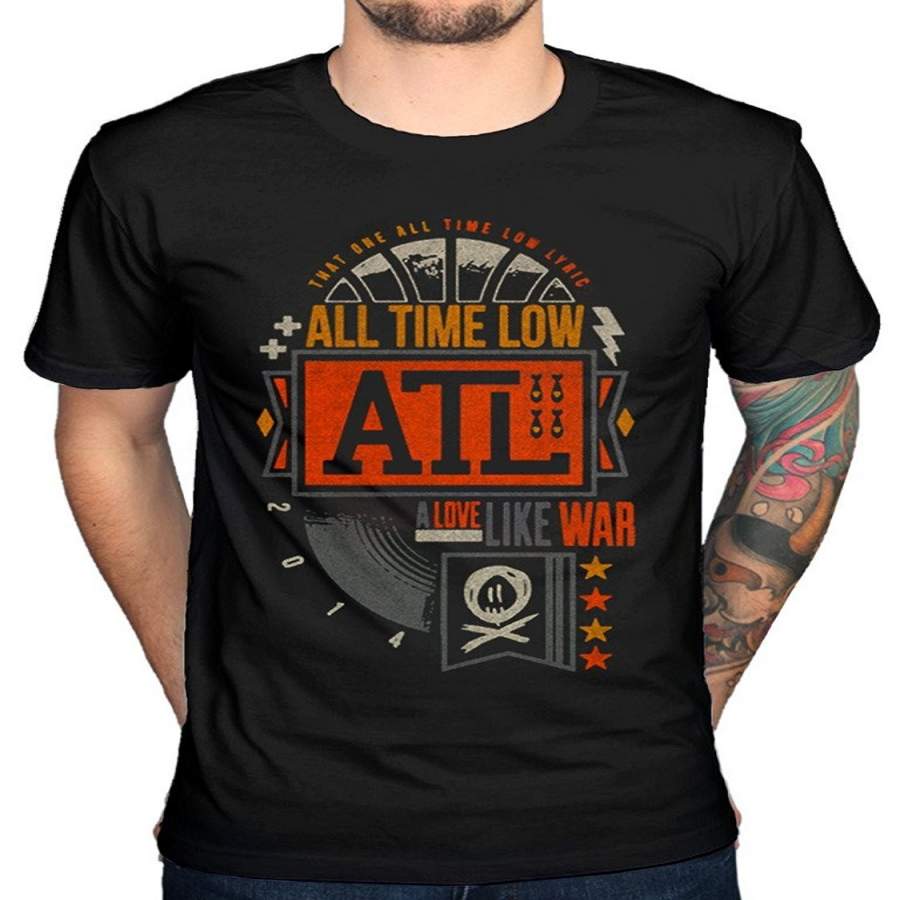 All Time Low Volts Men’S Fashion T-Shirt Future Hearts Dirty Work Don’T Panic