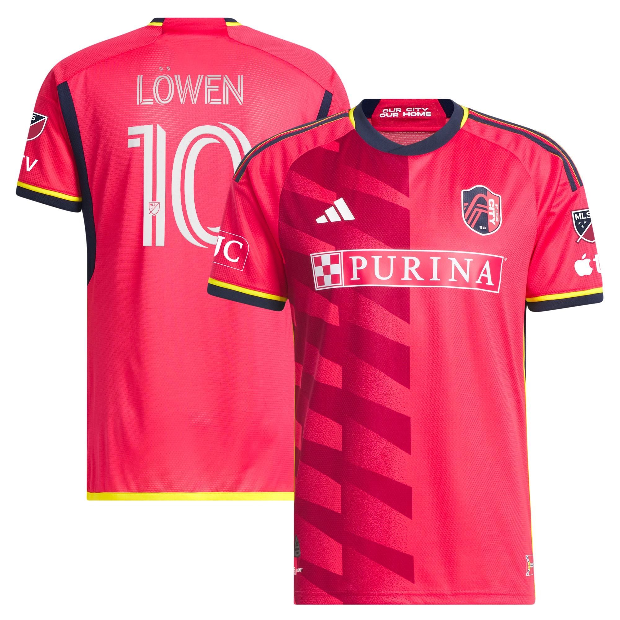 Eduard Löwen St. Louis City SC 2023 The Spirit Kit Authentic Jersey – Red