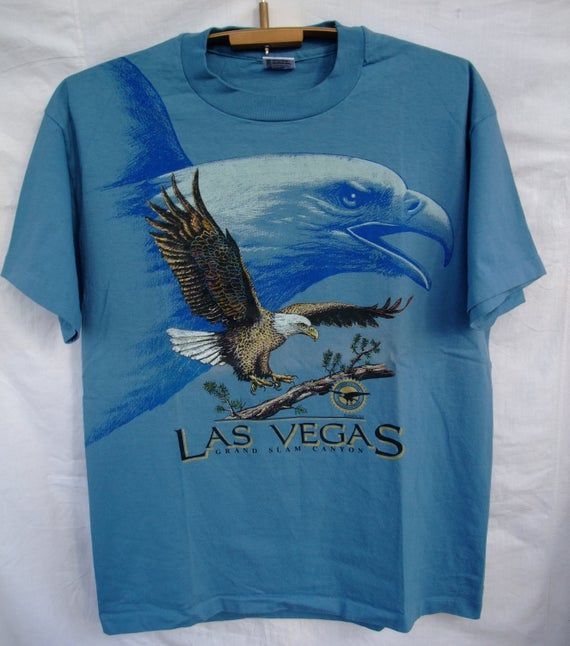 Shirt Vtg Eagle Double Graphic Shirt Rare Anvil Usa Shirt