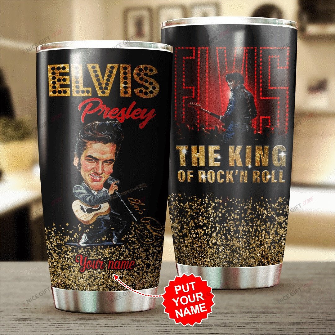 Elvis Presley Custom Name Tumbler Tbl-S4A4