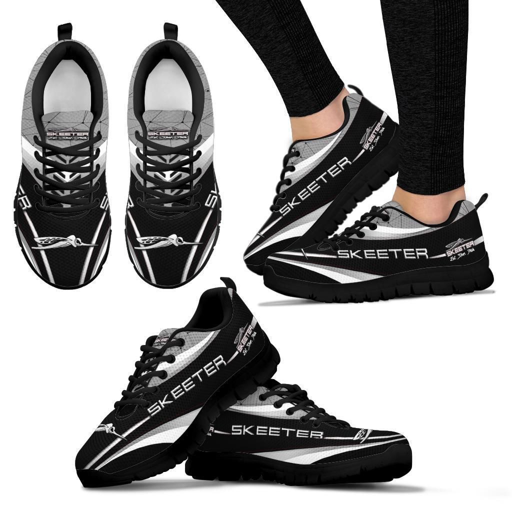 3D Printed Skeeter- BDA Sneakers Ver1 For Men & Women (Black)