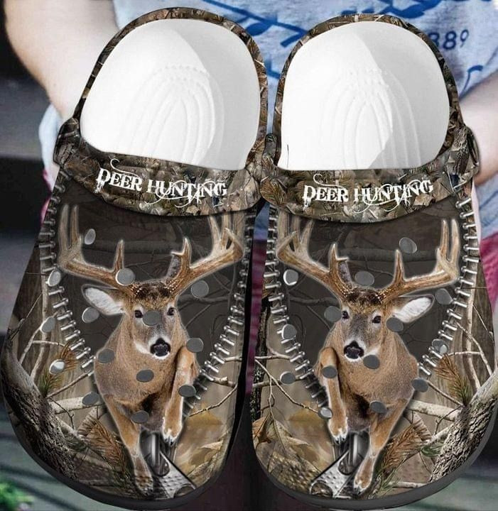 Deer Hunting Gift For Lover Rubber clog Shoes Comfy Footwear