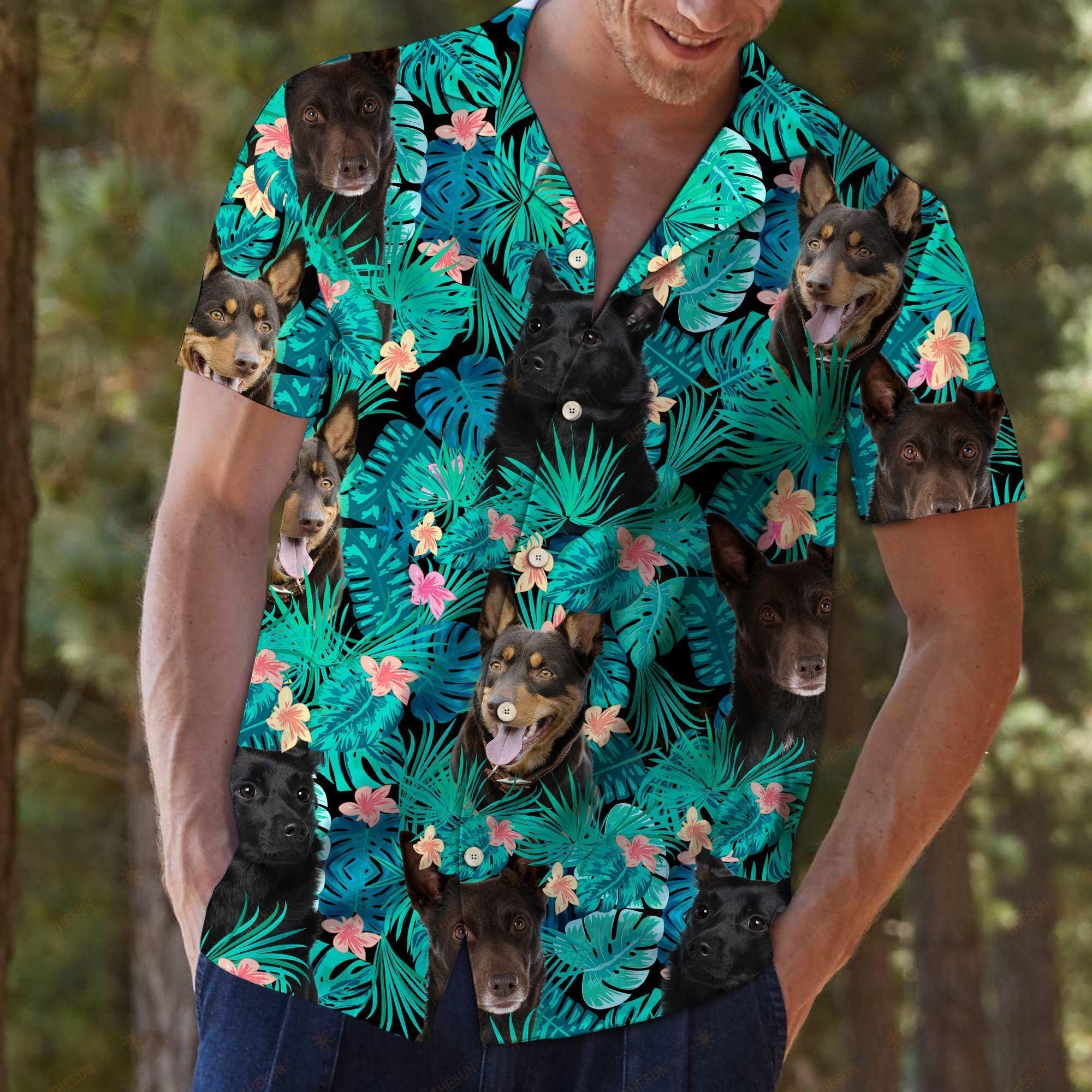 Australian Kelpie Tropical Hawaiian Shirt Ha550