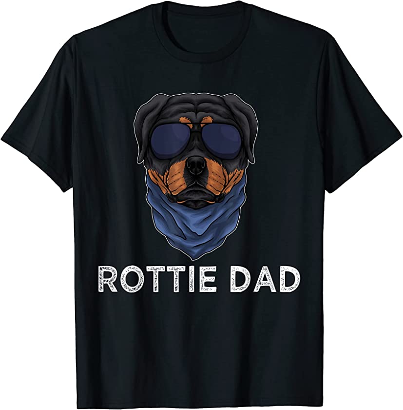 Mens Rottie Dad Rottweiler Dog Puppy Father For Men Grandpa dad T-Shirt