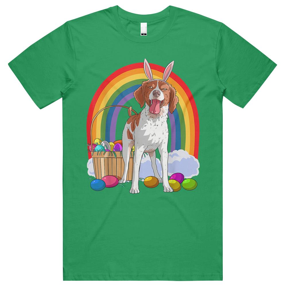 Brittany Spaniel Easter Eggs Bunny Dog T Shirts