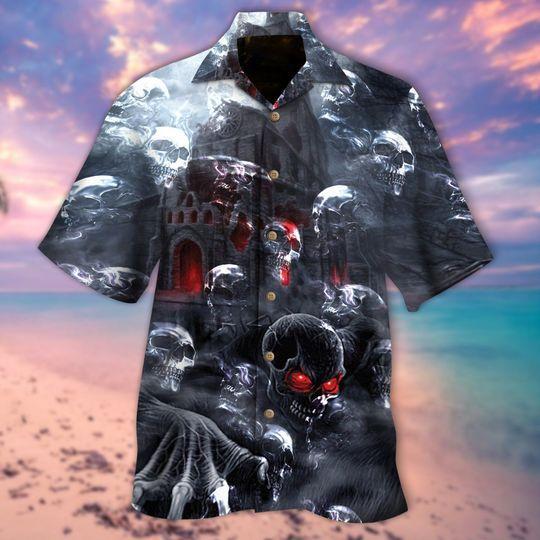 Dark Castle Halloween Aloha Hawaii Shirts For Men Women Ha37358