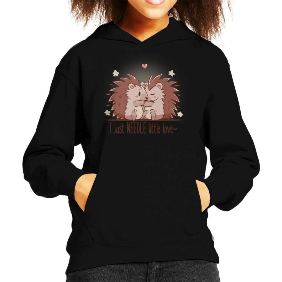 I Just Needle Little Love Hedgehogs Kid’s Hooded Sweatshirt