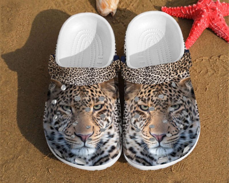 Animals African Leopard Gift For Lover Rubber clog Shoes Comfy Footwear