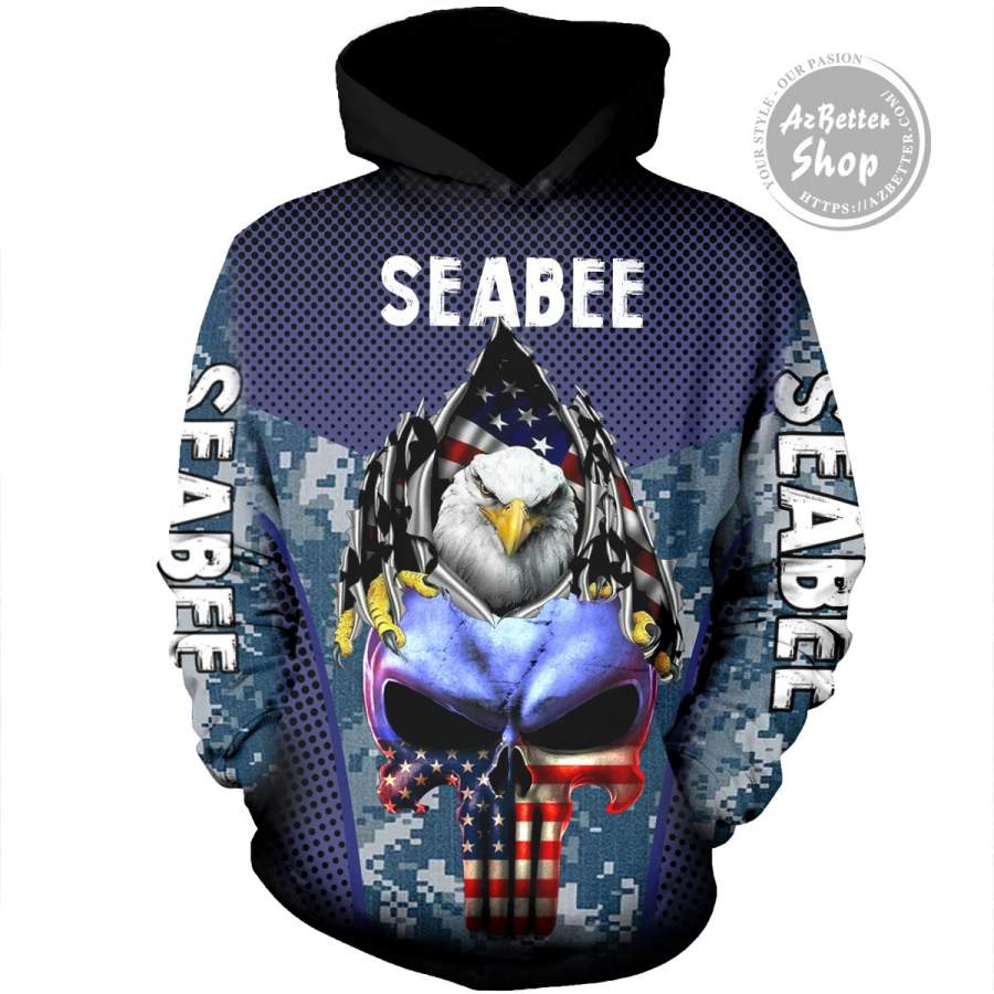 Sailor Eagle Skull US Army 3D Hoodie