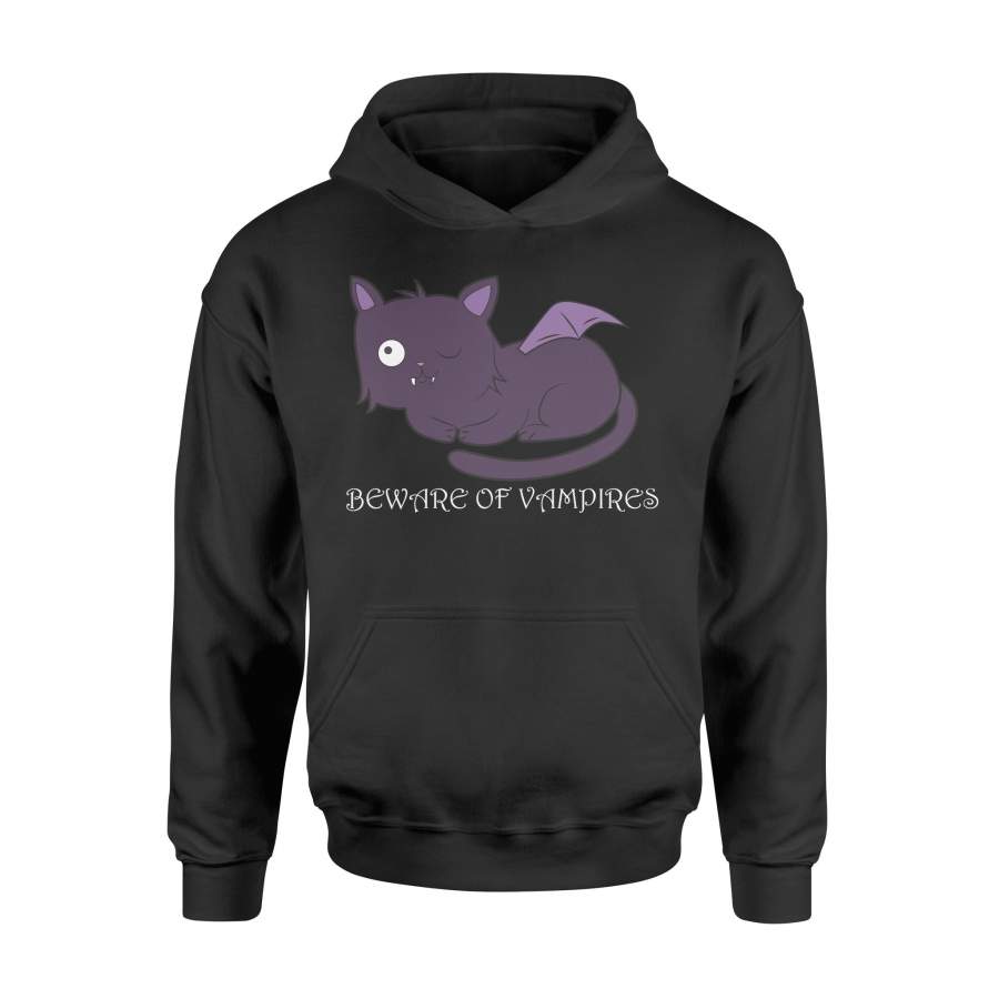 Beware Of Vampire Cat Halloween Hoodie