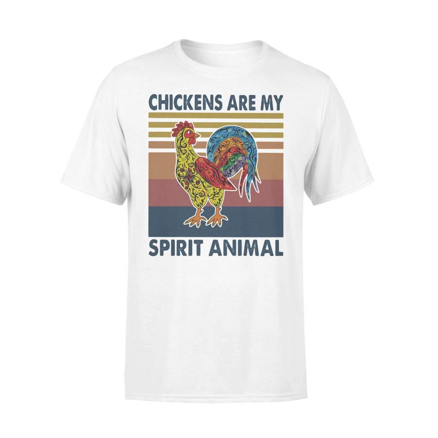 Chickens Are My Spirit Animal Vintage Retro T-shirt