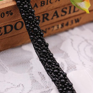 10yards pearl lace trim clothing accessories collar diy handmade beading lace trim clothes lace fabric alx