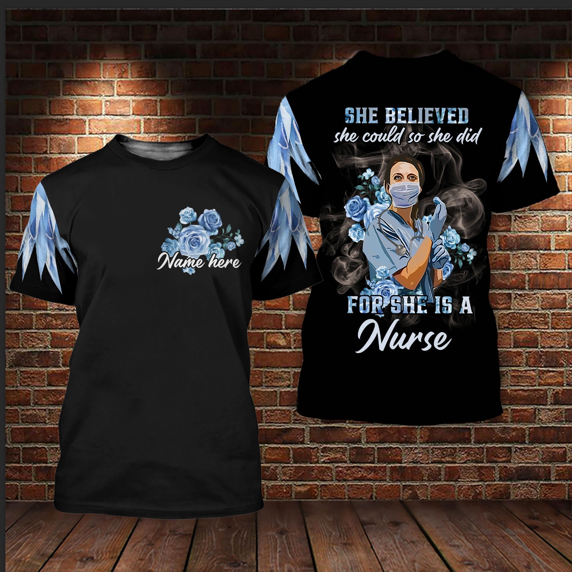 Custom She Is A Nurse 3D All Over Personalized Name