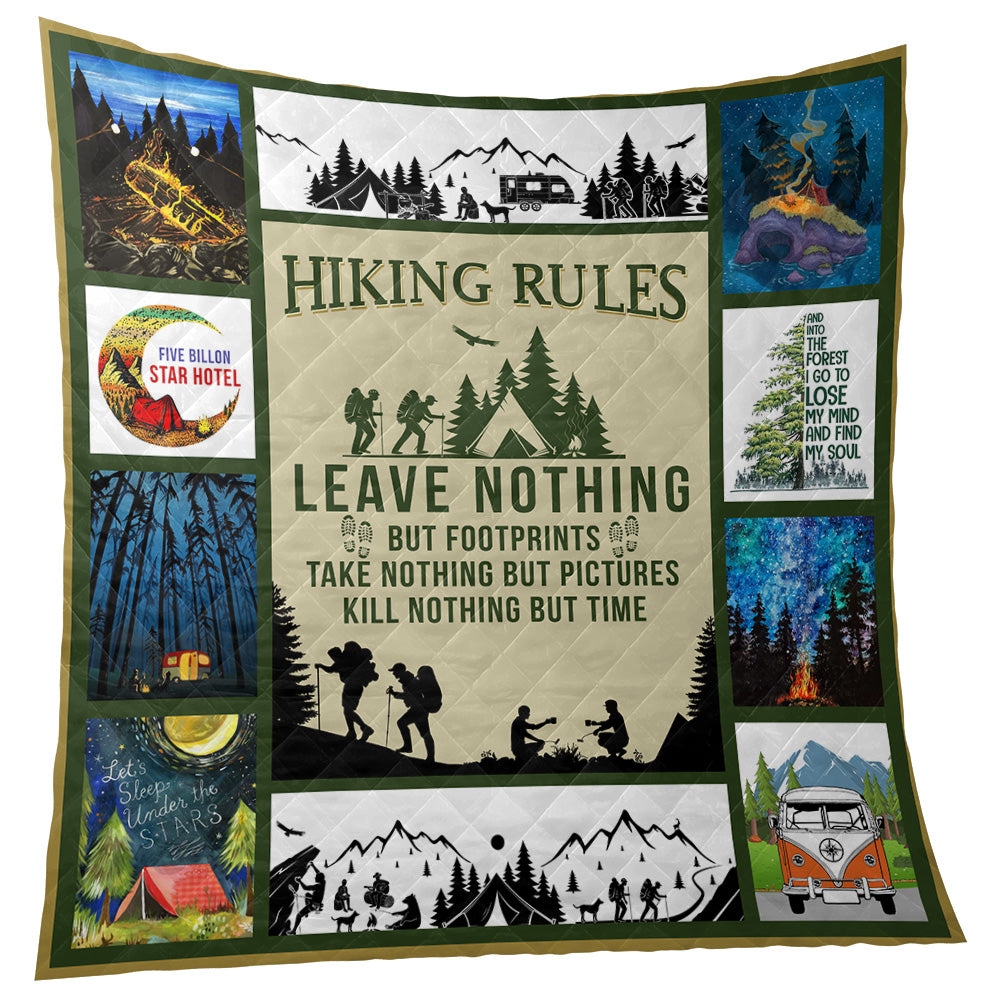 Hiking Rules 9Basic Quilted Blanket
