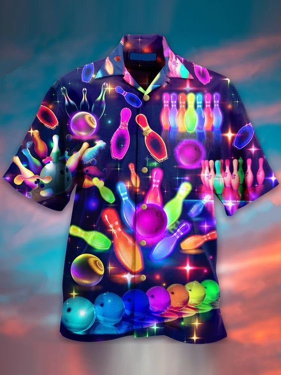 Bowling Colorful Unique Design Hawaii Shirt Ha24529