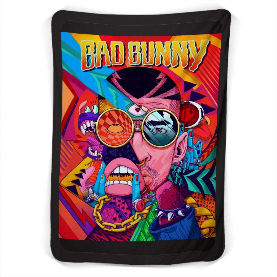 Bad Bunny 3Rd Eye Very Unique Fleece Blanket