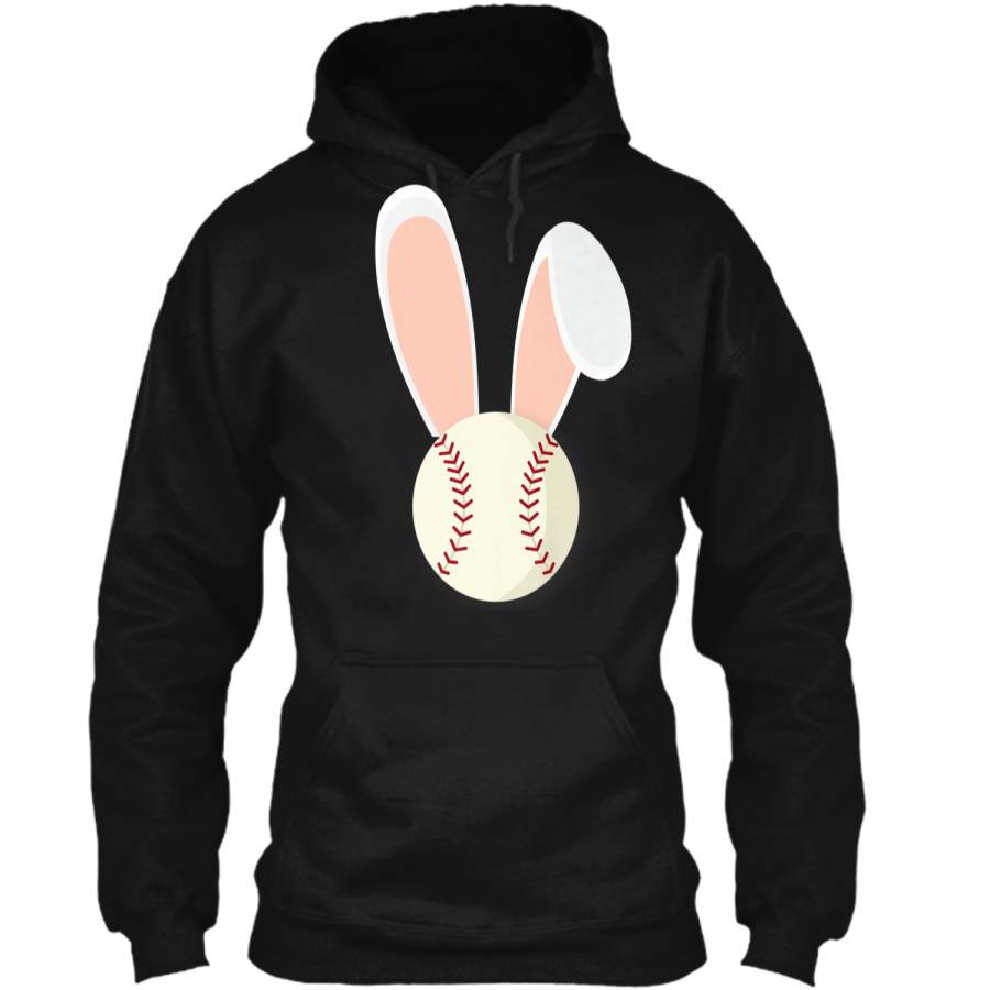 Easter Rabbit Bunny Ears Baseball Sports Holiday Shirt Pullover Hoodie 8 oz