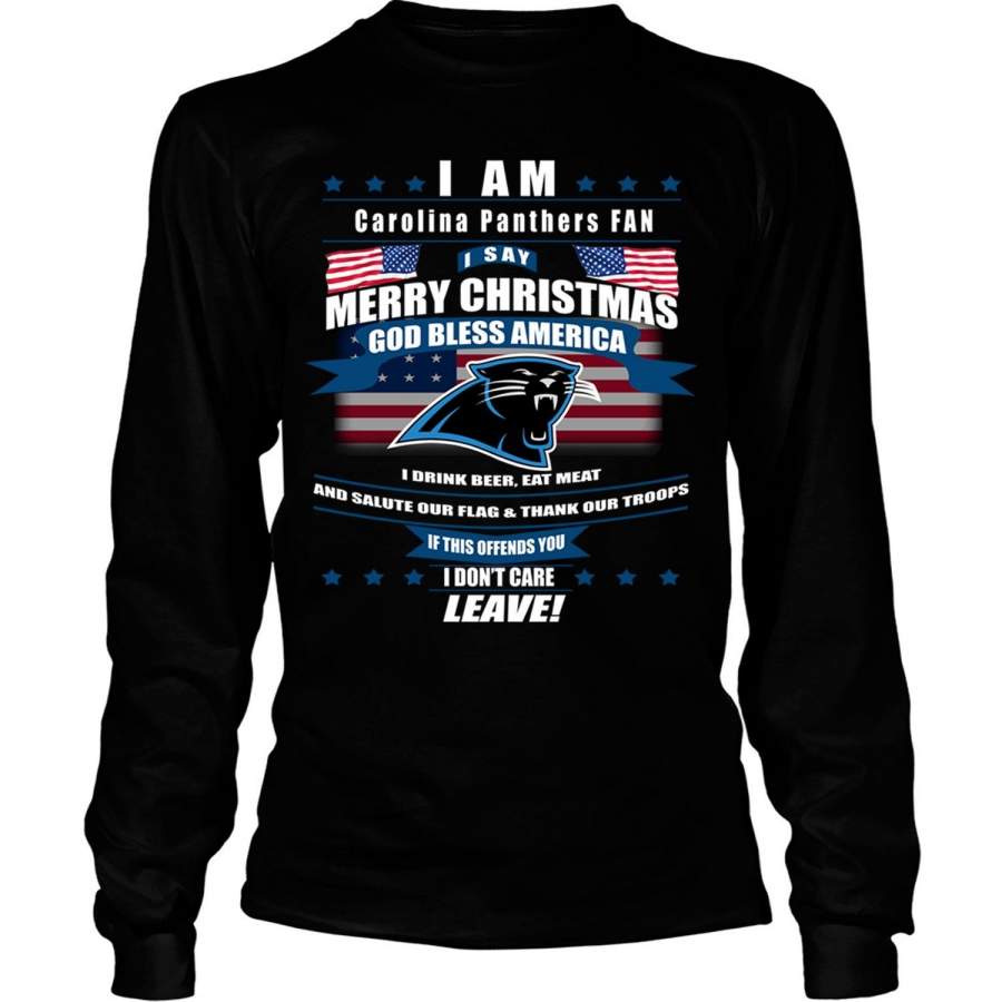 God Bless America T Shirt, Carolina Panthers T Shirt – Long Sleeve Tees